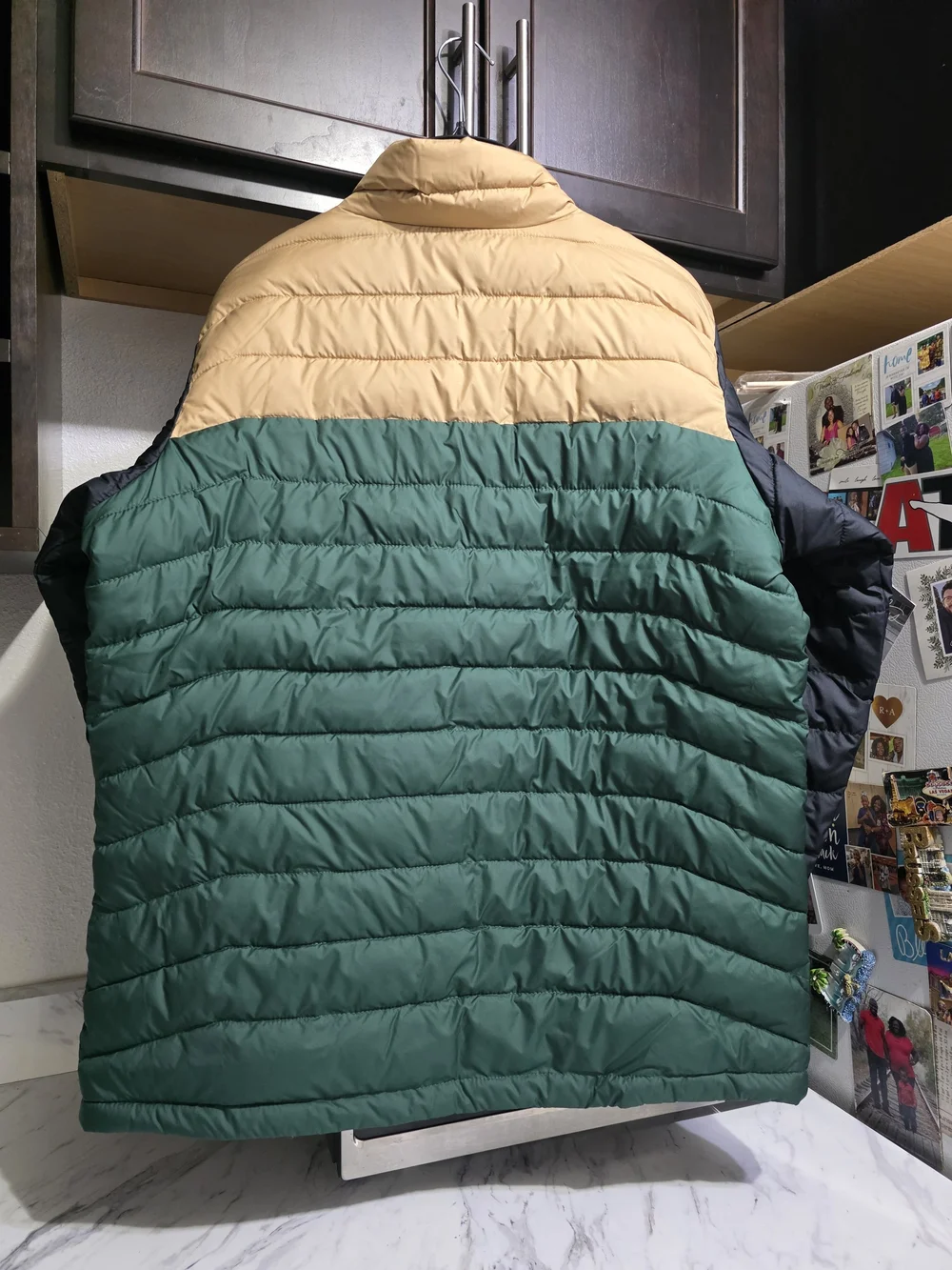 Columbia Men's Colorblock Insulated Jacket - Tan/Green/Black Men Large